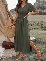 Odette | Robe Maxi à Fente Élégante