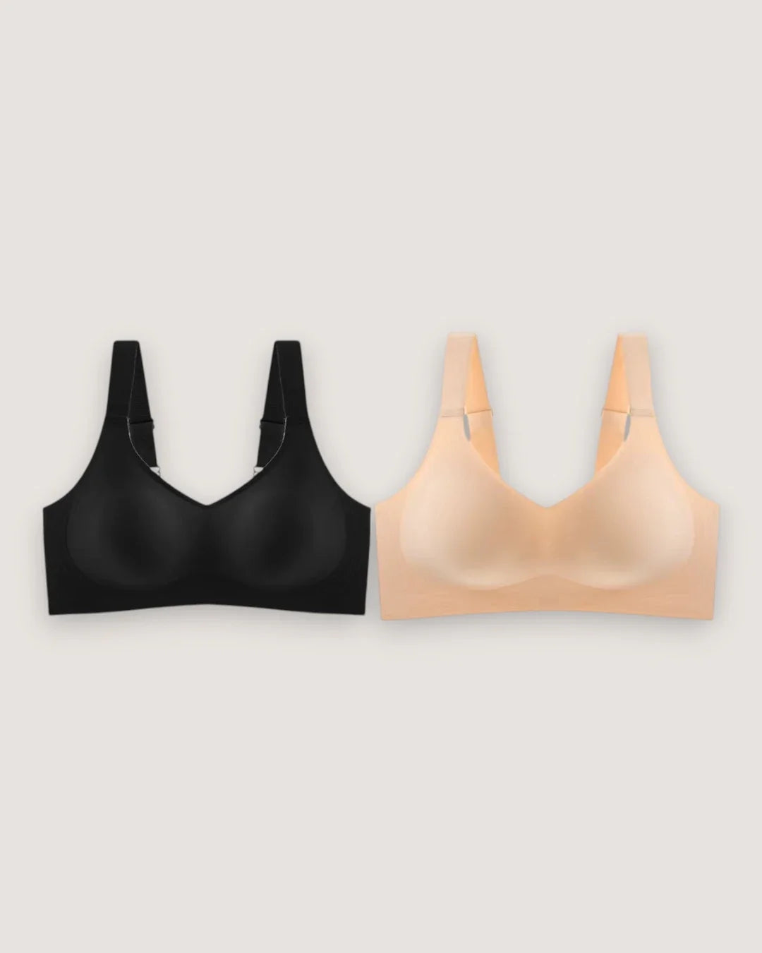 2-Pack: Naadloze Alledaagse Ondersteunende Beha