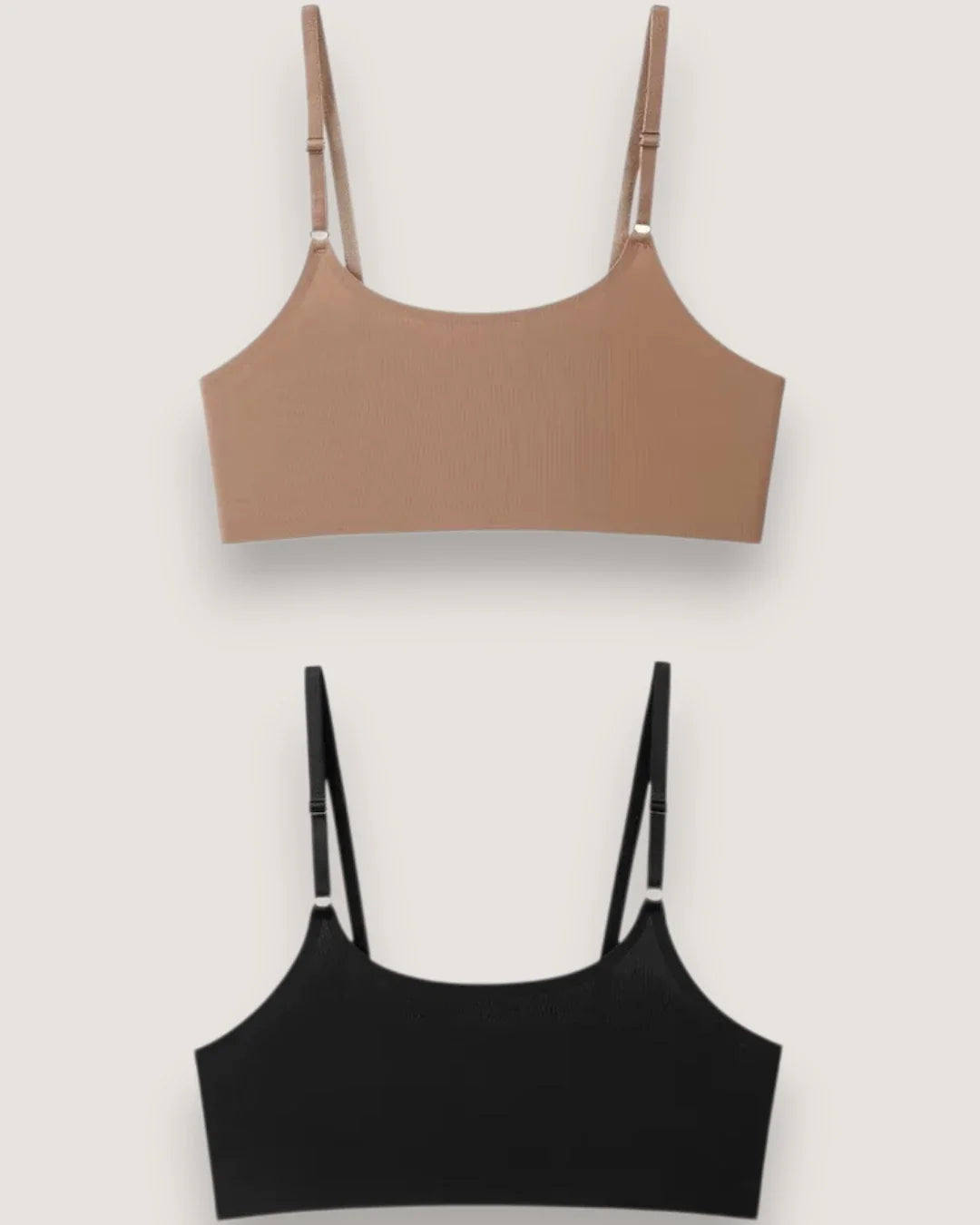 2-pack: Naadloze Ice Silk Petite Bralettes