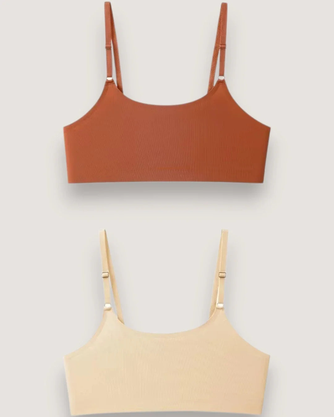 2-pack: Naadloze Ice Silk Petite Bralettes