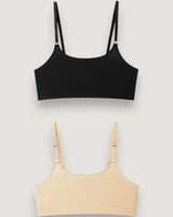 2-pack: Naadloze Ice Silk Petite Bralettes