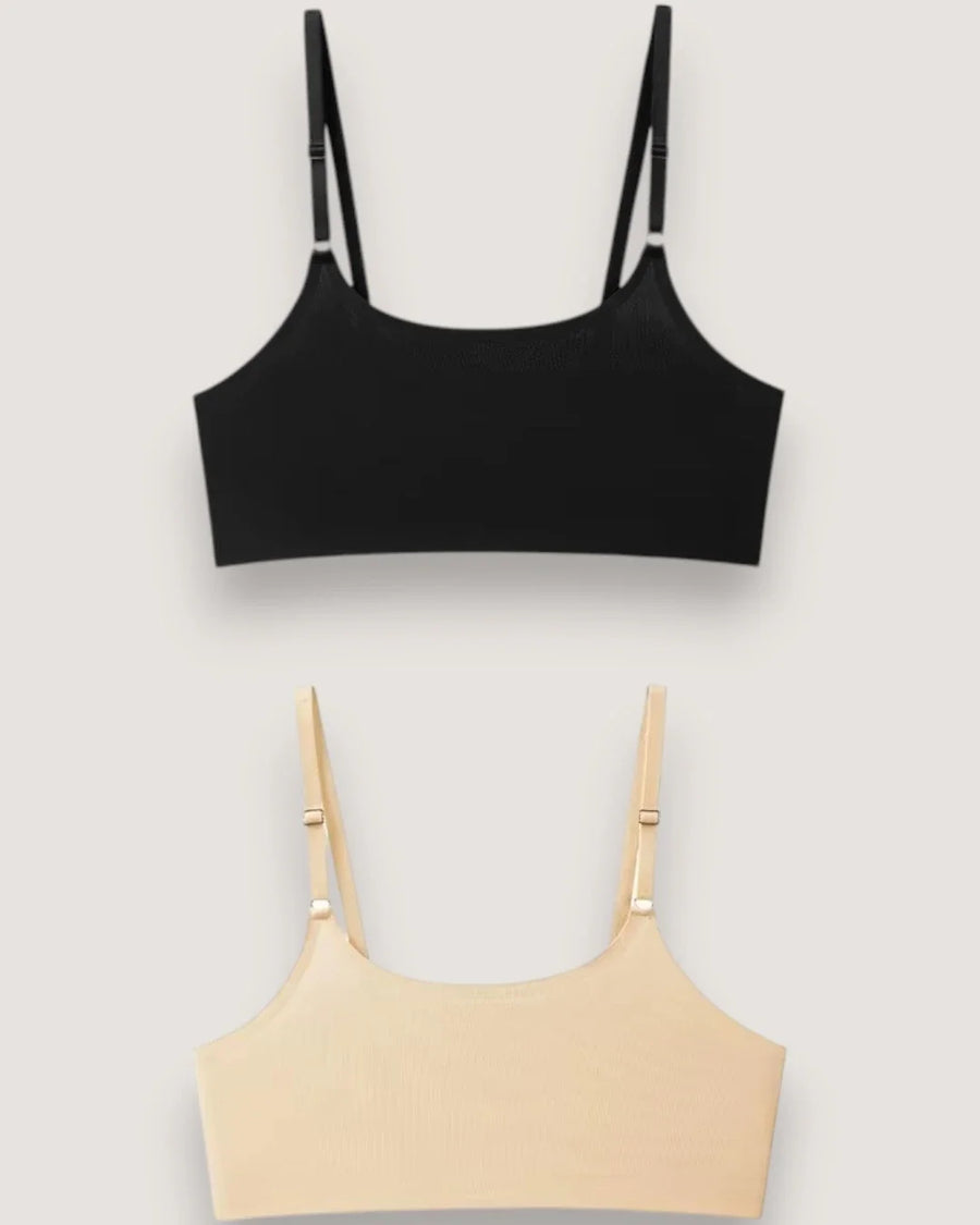 2-pack: Naadloze Ice Silk Petite Bralettes