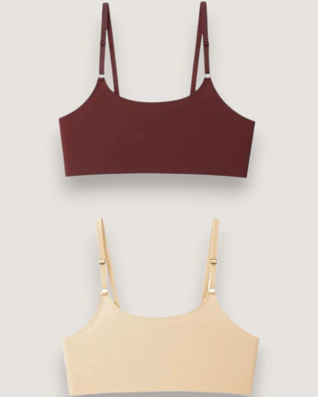 2-pack: Naadloze Ice Silk Petite Bralettes