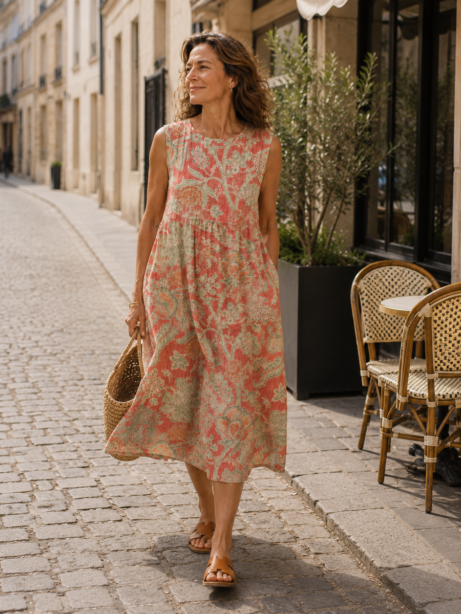 Beth - Robe Midi Florale