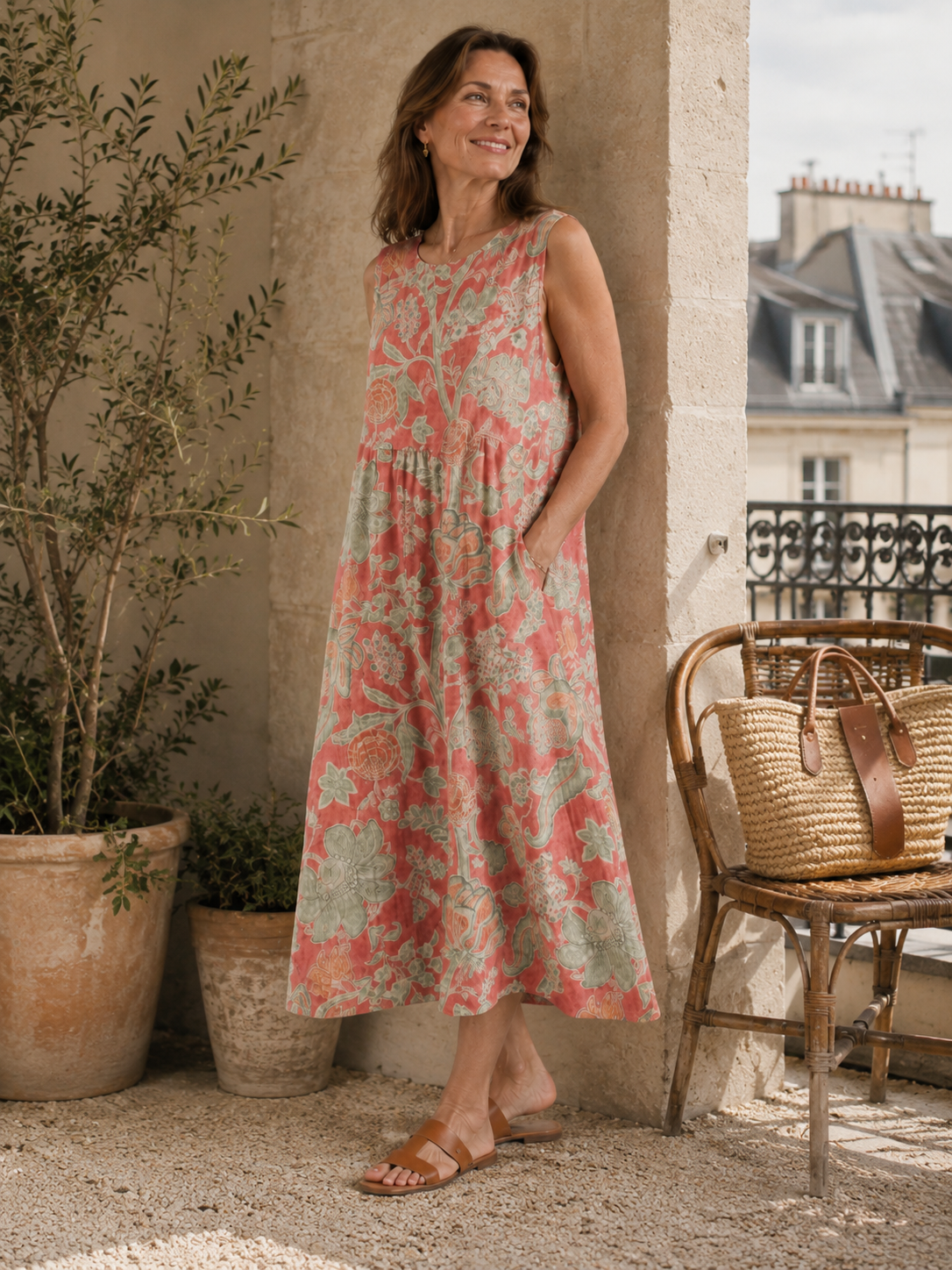 Beth - Robe Midi Florale