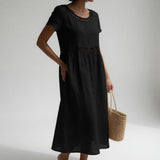 Aveline | Robe Brodée Fluid