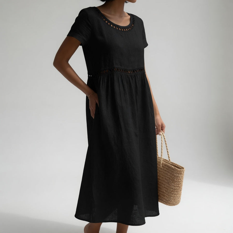 Aveline | Robe Brodée Fluid