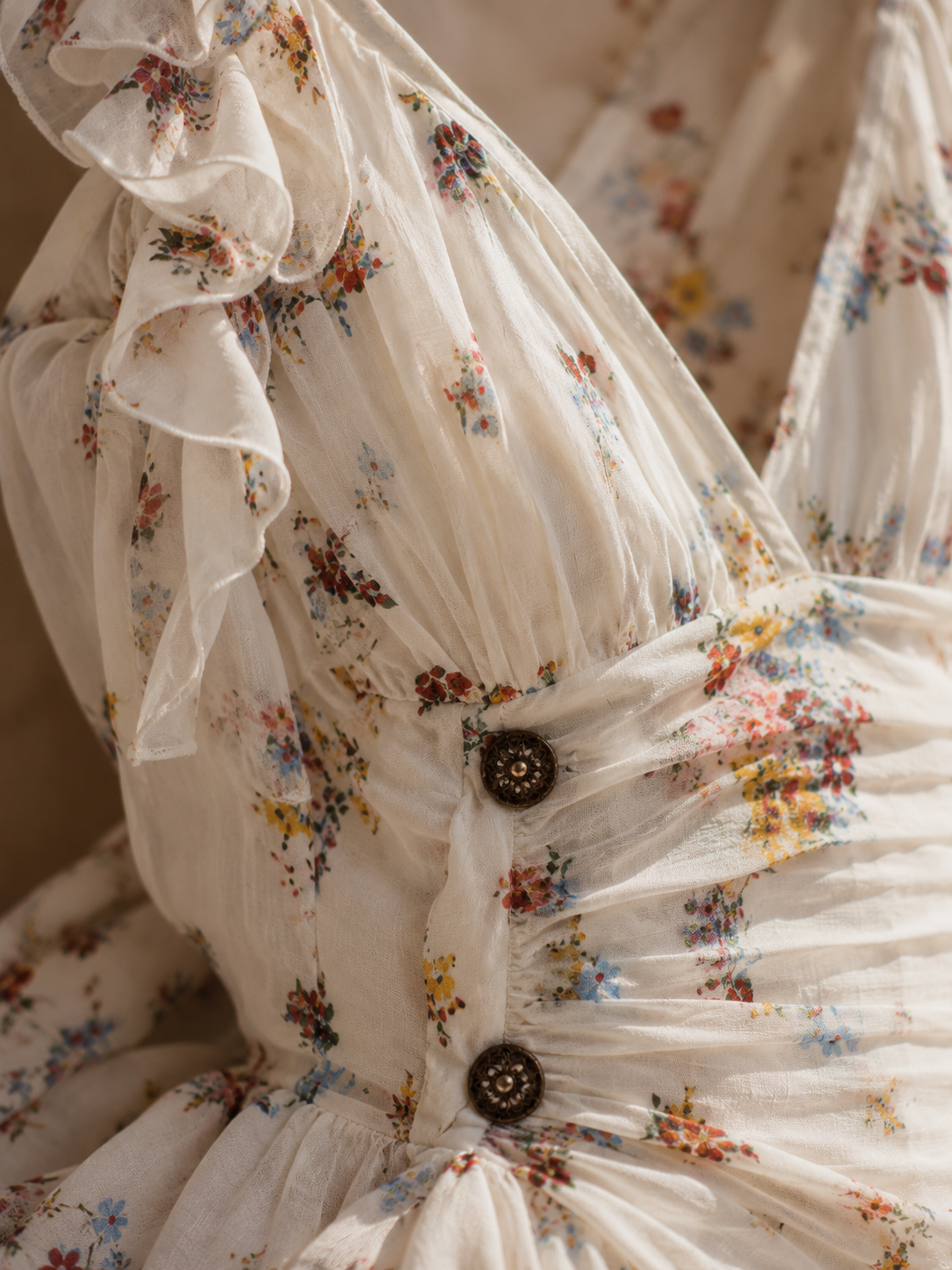 Claire - Robe Mini Rétro à Fleurs