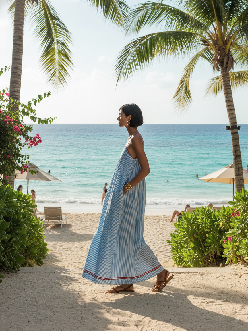 Nadine | Robe Brise Méditerranéenne