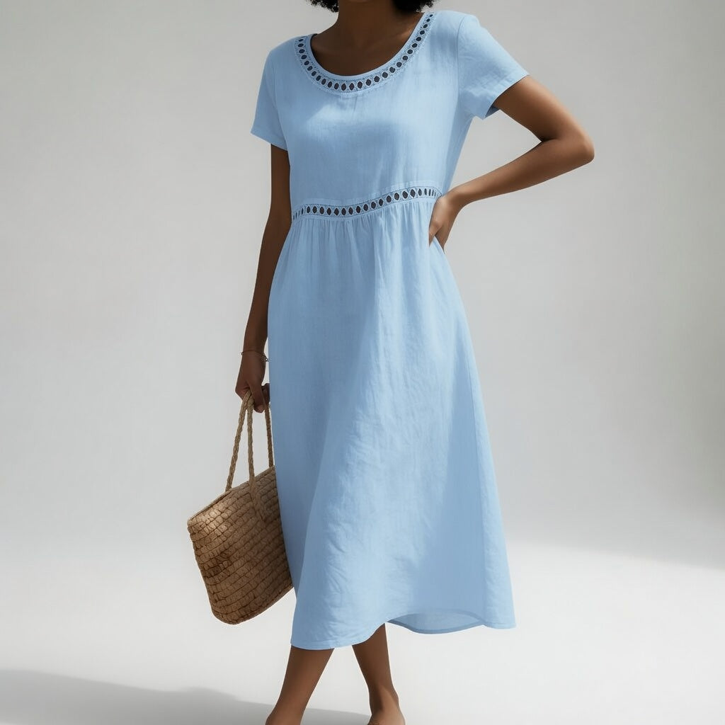 Aveline | Robe Brodée Fluid