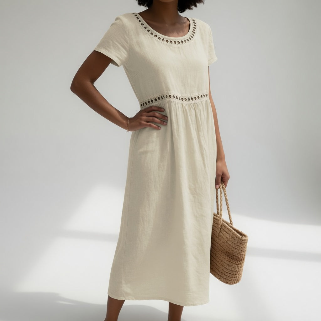 Aveline | Robe Brodée Fluid