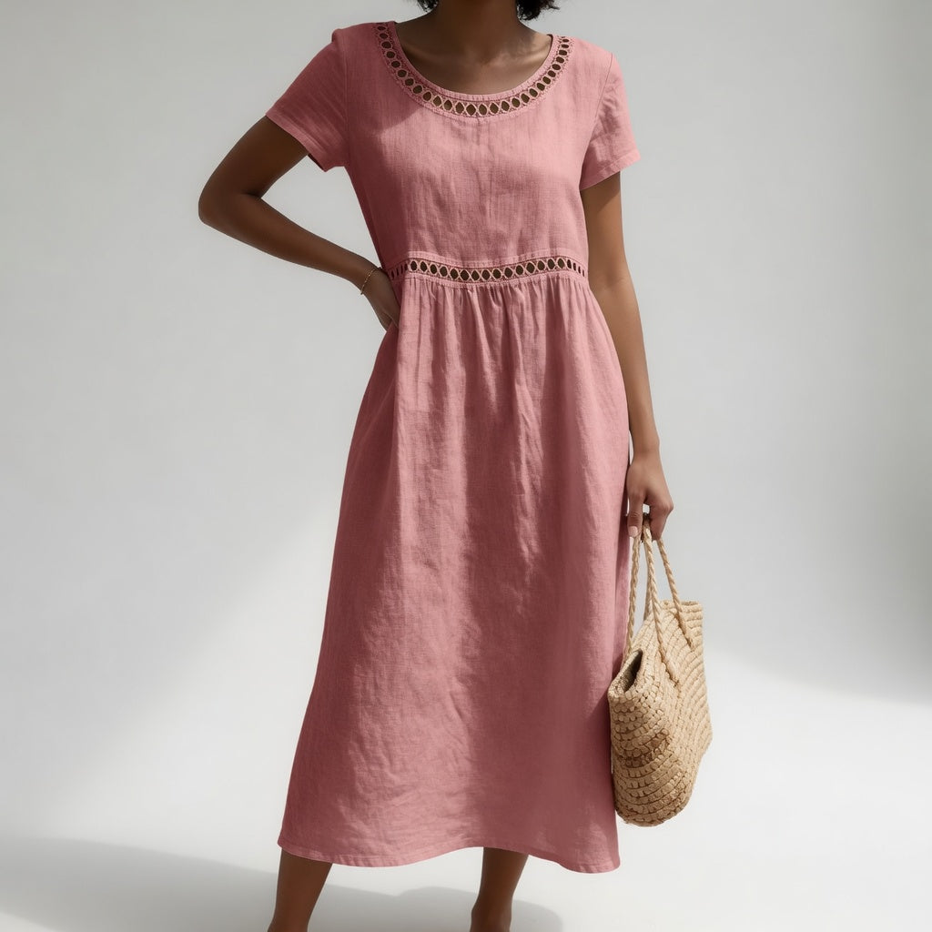 Aveline | Robe Brodée Fluid