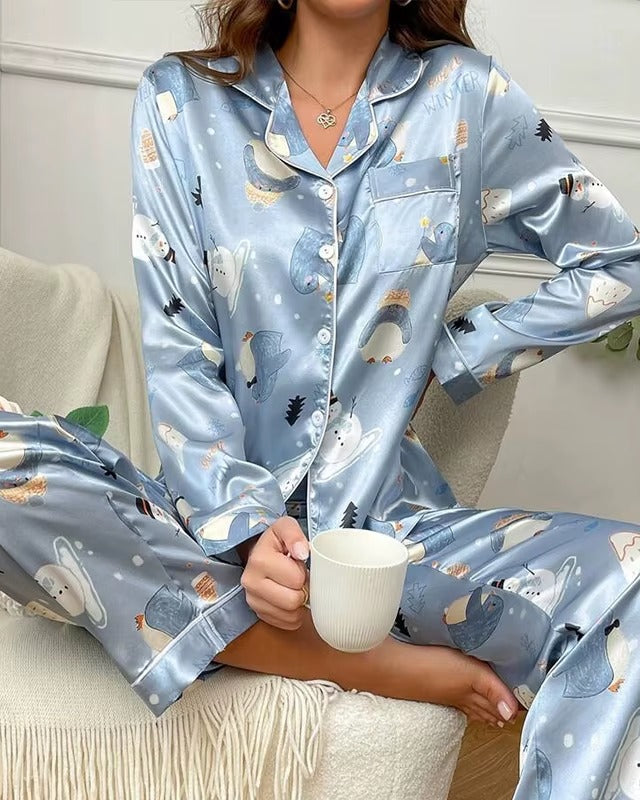 Frosty Penguin Winter Loungeset