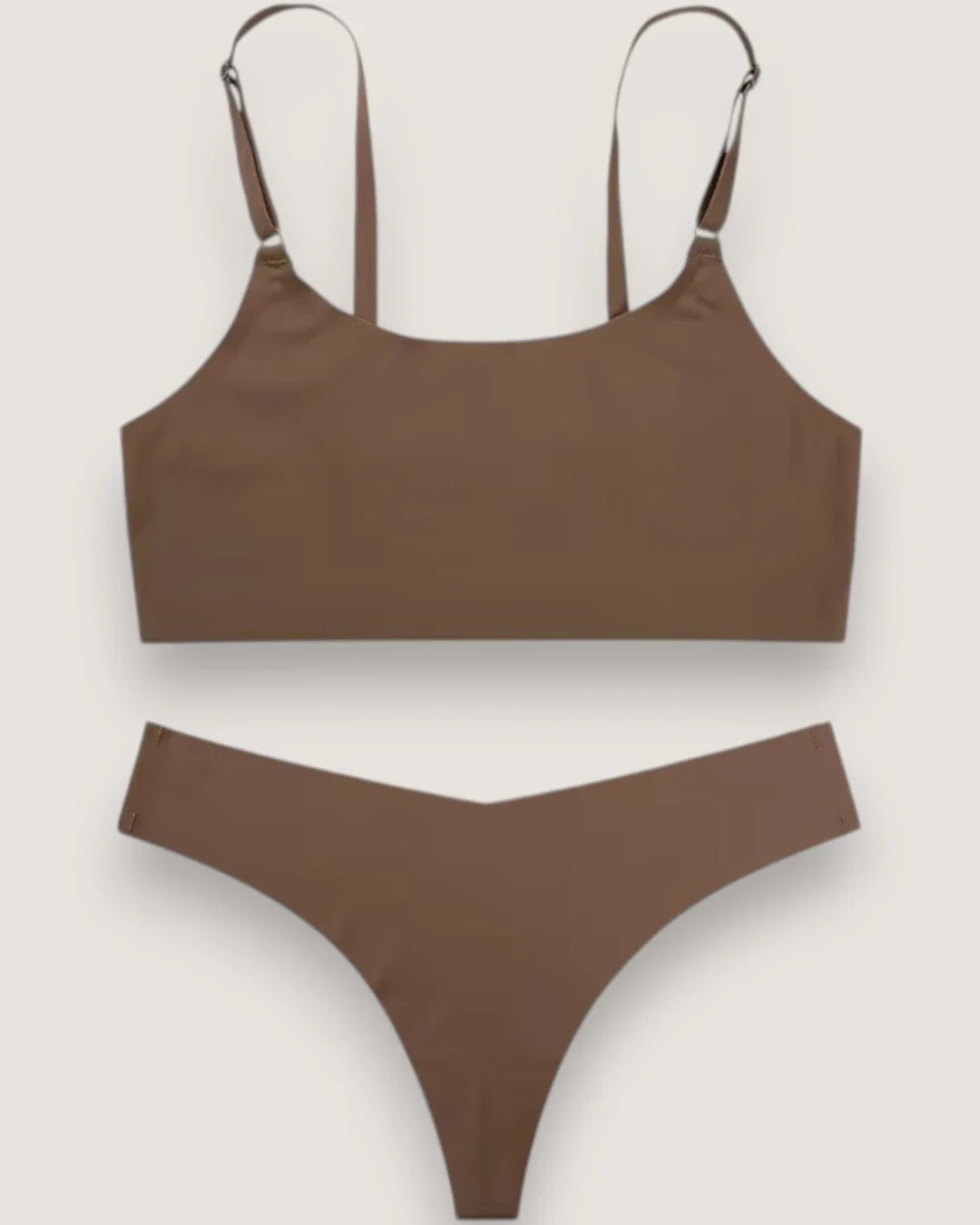 Naadloze minimalistische bralette-set