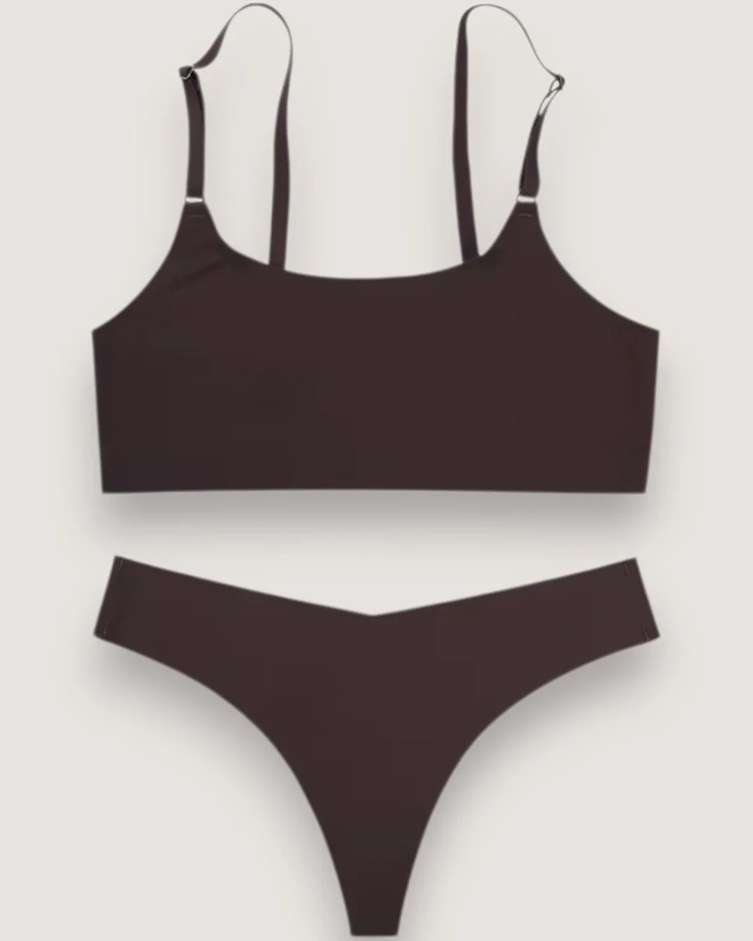 Naadloze minimalistische bralette-set