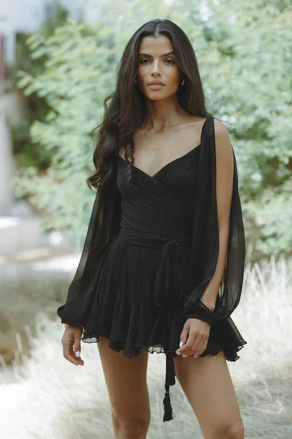 Brigitte™ | Robe légère à manches en voile