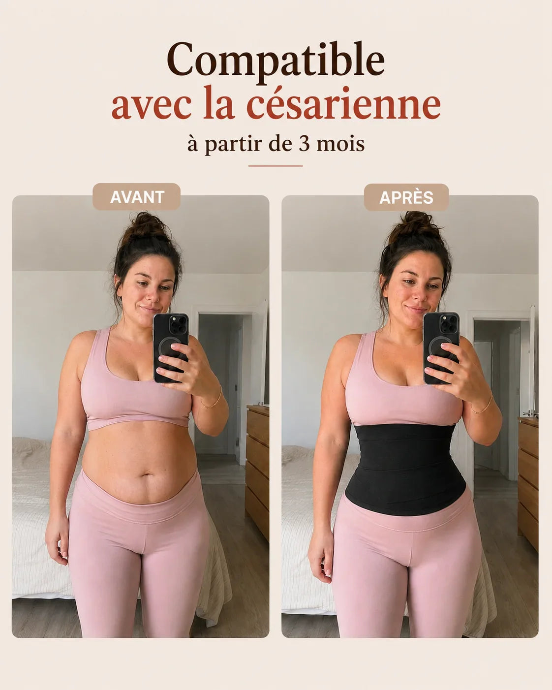 Ceinture ventre plat après l'accouchement