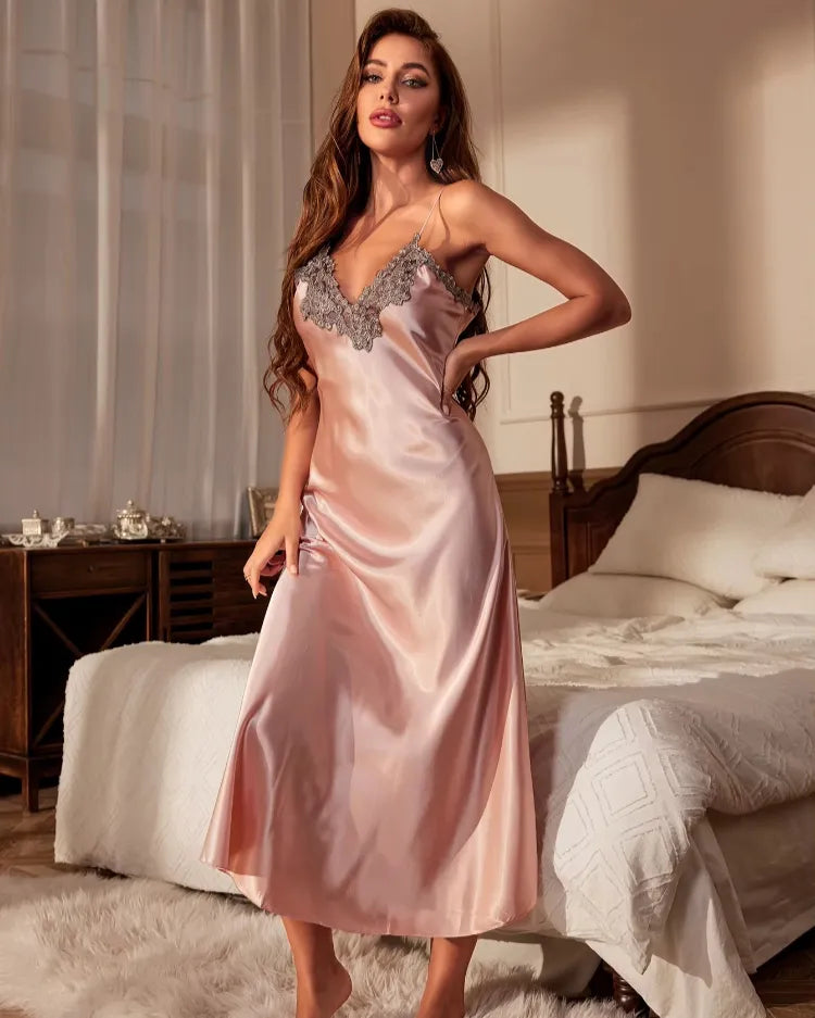 Loungewearset met contrasterend kant