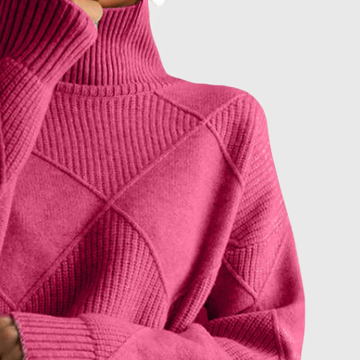 Lauren | Pull luxe à col haut