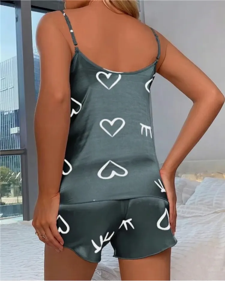 Satijnen Cami Pyjamaset