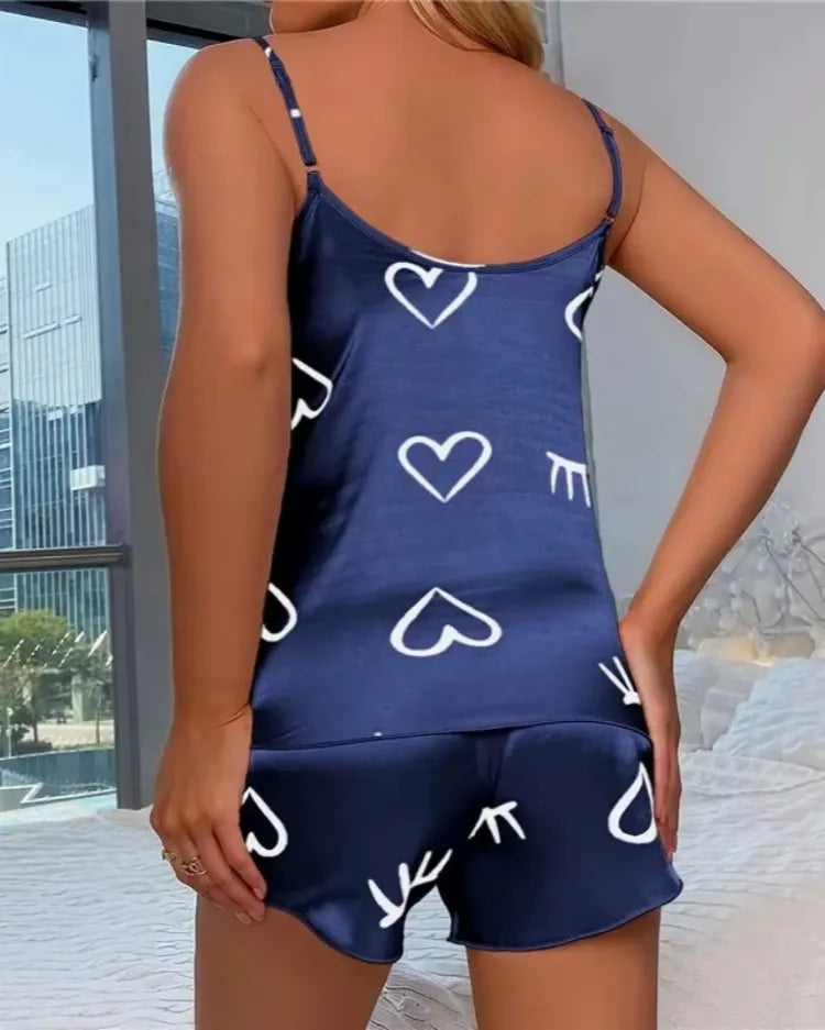 Satijnen Cami Pyjamaset