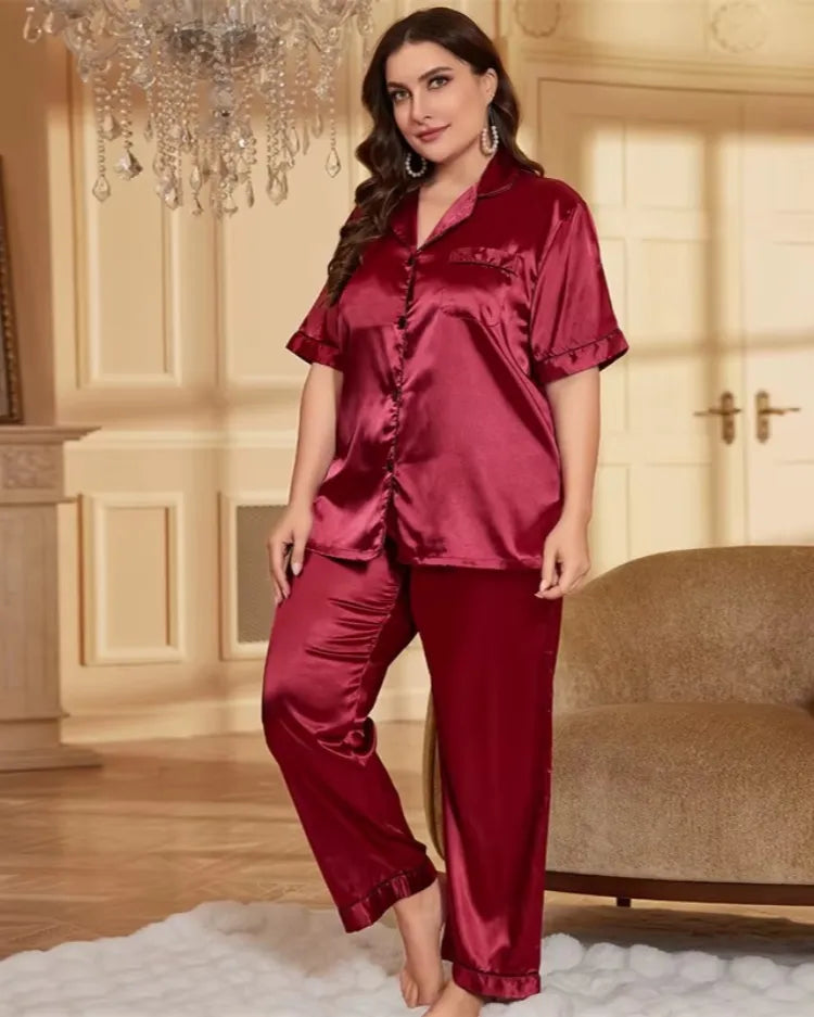 Satijnen Lounge Pyjama Set