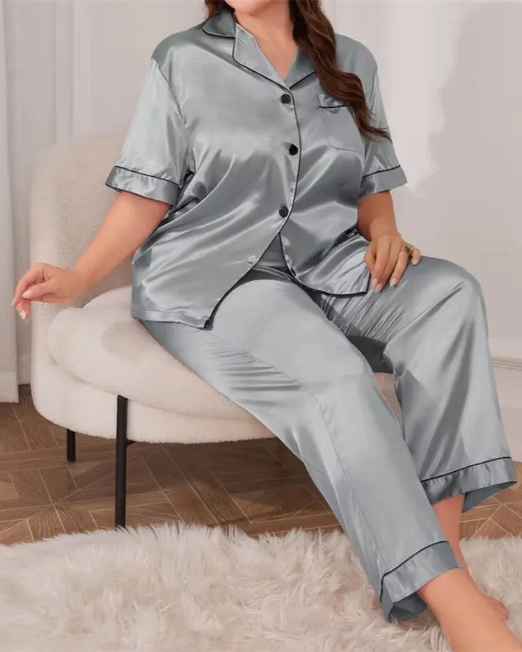 Satijnen Lounge Pyjama Set