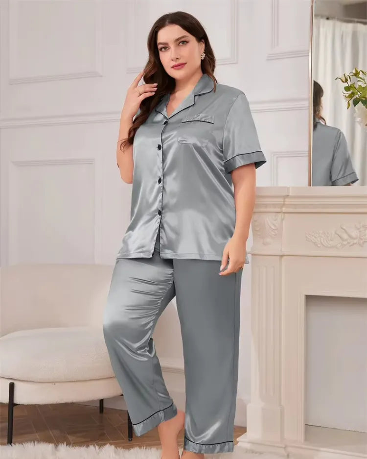 Satijnen Lounge Pyjama Set