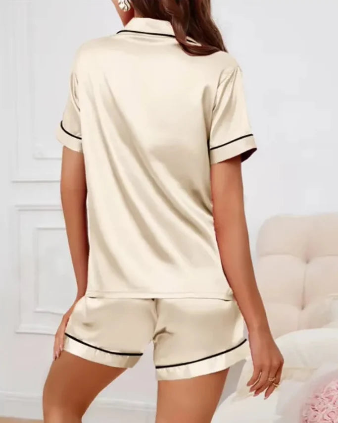 Satijnen Pyjama Short Set