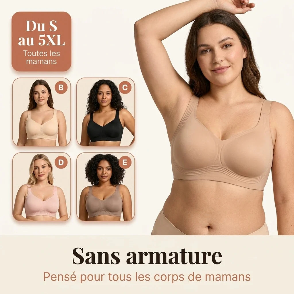 Soutien-gorge  Sans Armature Maintien Doux et Confortable